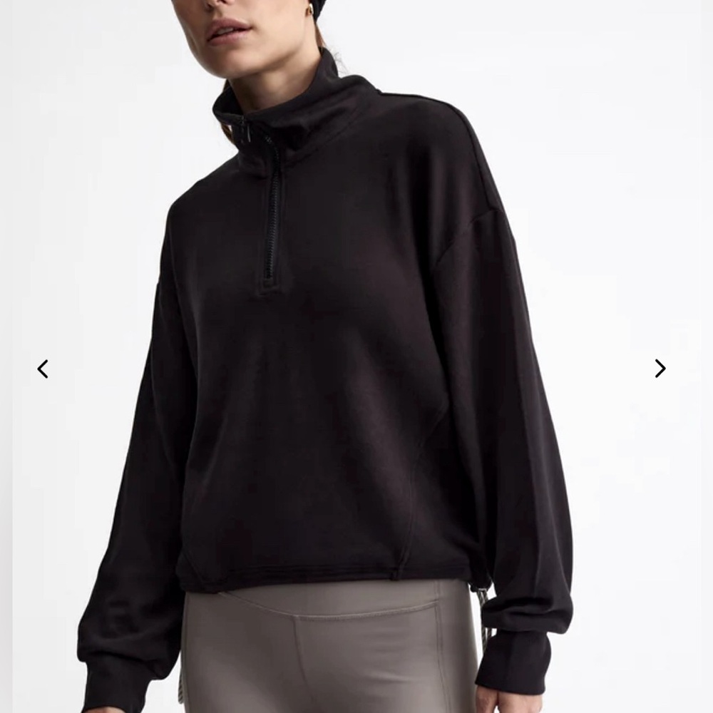 Varley Collett Half-Zip Black Pullover, Size XS